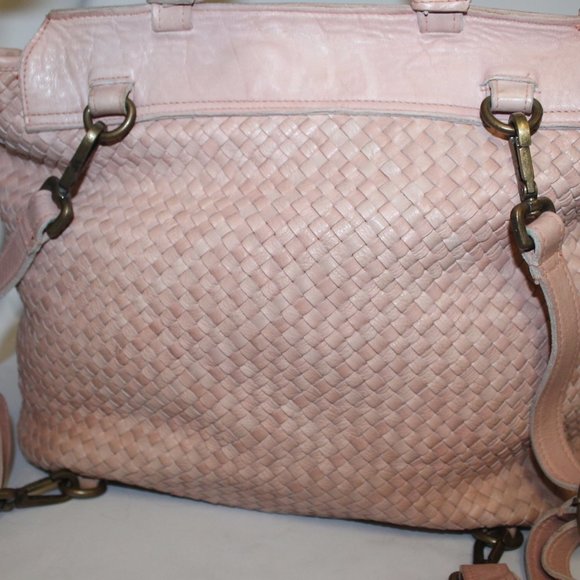 $598 Viola Castellani Milano Woven Intrecciato Leather Stud Backpack Bag Purse main image 11